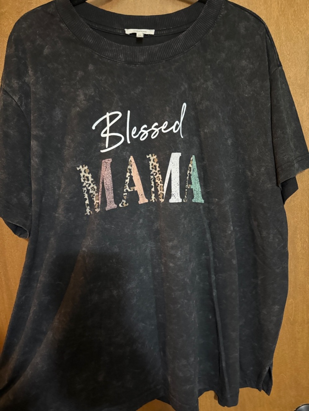 NWOT Blessed Mama Graphic Tee - Black